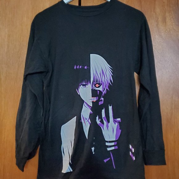 Tokyo Ghoul for Hot Topic 1000-7 Ken Kaneki Anime Long Sleeve T-Shirt - Picture 1 of 2